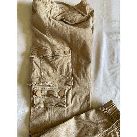 Men's Cargo Jogger Pants Soft Cotton Twill With Stretch Comfort Lounge Active - Picture 10 of 12